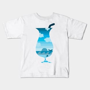 Tropical Blue Smoothie Kids T-Shirt